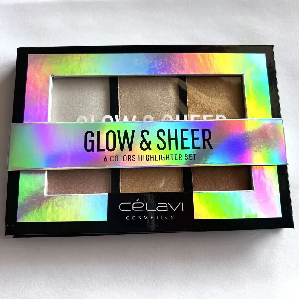 CELAVI GLOW & SHEER‎ 6 Colors Highlighter Set BRAND NEW